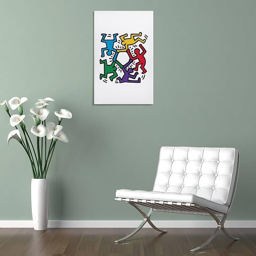 Amazon.co.jp: 壁掛け絵画 キース ヘリング 壁の絵 壁掛け 装飾